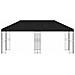 Gazebo con pareti laterali 6 x 3 m Nero Poliestere e Acciaio - Foto miniatura 3