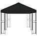 Gazebo con pareti laterali 6 x 3 m Nero Poliestere e Acciaio - Foto miniatura 4