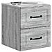 Mobiletto da notte a muro 2 pcs Grigio Sonoma 34,5 x 33 x 40 cm - Foto miniatura 2