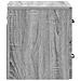 Mobiletto da notte a muro 2 pcs Grigio Sonoma 34,5 x 33 x 40 cm - Foto miniatura 6