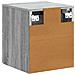 Mobiletto da notte a muro 2 pcs Grigio Sonoma 34,5 x 33 x 40 cm - Foto miniatura 7