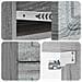 Mobiletto da notte a muro 2 pcs Grigio Sonoma 34,5 x 33 x 40 cm - Foto miniatura 8