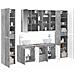 Set di mobili per il bagno 6 pcs Grigio Cemento - Foto miniatura 3