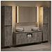 Set di mobili per il bagno 6 pcs Grigio Cemento - Foto miniatura 4