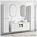 Set di mobili per il bagno 5 pz Bianco Lucido - Foto miniatura 4