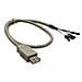 Cavo USB 2.0 Interno / Esterno a 4 Pin Femmina - 40cm - Foto miniatura 1