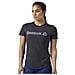 El Logo Marble Tee Black T-shirt Allenamento Donna Taglia S - Foto miniatura 1