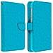Custodia A Libro Universale Smartphone 6 Portacarte Azzurra Taglia M - Foto miniatura 2
