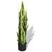 Sansevieria Pianta Artificiale Con Vaso 90 Cm Verde - Foto miniatura 1