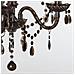 Lampadario Classico Realitytrio Vetro Acrilico 3 Luci 46cm Nero - Foto miniatura 4