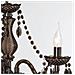 Lampadario Classico Realitytrio Vetro Acrilico 3 Luci 46cm Nero - Foto miniatura 8