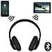 Cuffie Audio Senza Fili Bluetooth 4.0 / jack 3.5 Mm Micro-sd Radio Fm P15 Nero - Foto miniatura 4