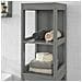 Mobiletto Bagno Salvaspazio Cassettiera Bagno Con 2 Cassetti Grigio L30*p30*a145 Cm, Frg126-sg - Foto miniatura 2