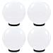 Set Lampade A Led Sferiche 4 Pz 25 Cm In Pmma - Foto miniatura 1