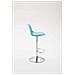 Sgabello Design Kiel in Polipropilene e Similpelle - Sgabello Cucina Girevole e Regolabile - Sgabello da Bar Imbottito e con Poggiapiedi Blu Cromato - Foto miniatura 3