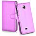 Custodia Compatibile Con Lg F5 / Lucid 2 In Violetta Ametista - Coperchio Protettiva Con Chiusura Magnetica, Funzione Stand E Tasca Per Le Carte - Foto miniatura 6