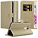 Custodia Compatibile Con Huawei Mate 8 In Marrone Cappuccino - Coperchio Protettiva Con Chiusura Magnetica, Funzione Stand E Tasca Per Le Carte - Foto miniatura 1