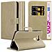 Custodia Compatibile Con Huawei Mate 8 In Marrone Cappuccino - Coperchio Protettiva Con Chiusura Magnetica, Funzione Stand E Tasca Per Le Carte - Foto miniatura 4