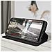 Custodia A Libretto Con Funzione Supporto Nera Per Oppo A74 - Foto miniatura 7