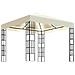 Gazebo con Stringa di Luci LED 3x3 m Crema - Foto miniatura 1