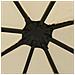 Gazebo con Stringa di Luci LED 3x3 m Crema - Foto miniatura 7