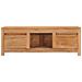 Mobile Porta TV 100x30x35 cm in Legno Massello di Teak - Foto miniatura 7