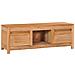 Mobile Porta TV 100x30x35 cm in Legno Massello di Teak - Foto miniatura 1