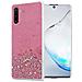 Custodia Compatibile Con Samsung Galaxy Note 10 In Rosa Con Glitter - Coperchio Protettivo In Silicone Tpu Flessibile Con Glitter Scintillanti - Foto miniatura 1