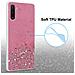 Custodia Compatibile Con Samsung Galaxy Note 10 In Rosa Con Glitter - Coperchio Protettivo In Silicone Tpu Flessibile Con Glitter Scintillanti - Foto miniatura 4