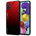 Custodia Compatibile Con Samsung Galaxy A51 4g / M40s In Rosso - Nero - Coperchio Protettivo Bicolore In Vetro Temperato E Silicone Tpu - Foto miniatura 1