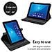 Custodia Per Tablet Compatibile Con Sony Xperia Tablet Z4 (10.1 Zoll) In Nero - Coperchio Protettivo A 360 Gradi Fatto Di Finta Pelle Con Funzione Di Stand E Banda Elastica - Foto miniatura 2