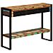 Tavolo Consolle 110x30x76 Cm In Legno Massello Riciclato - Foto miniatura 1