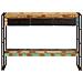 Tavolo Consolle 110x30x76 Cm In Legno Massello Riciclato - Foto miniatura 2
