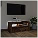 Mobile Porta Tv Con Luci Led Rovere Fumo 90x35x40 Cm - Foto miniatura 3
