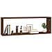 Mensole Muro Cubo 2 Rovere Marrone 80x15x26,5 Legno Multistrato - Foto miniatura 3