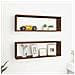 Mensole Muro Cubo 2 Rovere Marrone 80x15x26,5 Legno Multistrato - Foto miniatura 1