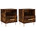 Comodini 2 Pz Rovere Fumo 40x35x47,5 Cm In Legno Multistrato - Foto miniatura 2