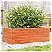 Fioriera Giardino Marrone Cera 70x40x23cm Legno Massello Pino - Foto miniatura 1