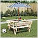 Ombrellone Da Giardino Per Bambini Con Palo In Legno 120x140cm - Foto miniatura 1