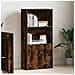 Libreria Rovere Fumo 60x24x120 Cm In Truciolato - Foto miniatura 3