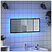 Specchio Bagno Led Rovere Fumo 100x8,5x37cm Legno Multistrato - Foto miniatura 1