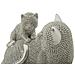 Scultura Gatti 2 - Argento - Poliresina - 19x9x13 Cm - Foto miniatura 3