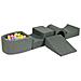 Foam Speelset Met Brug En Met Micro Pool Grijs Met Ballen 100 Stuks (lichtblauw, Geel, Geme Leerd, Poederroze, Wit) - Foto miniatura 1