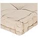 Lusso Casadino -  Cuscino Per Pallet E Pavimento In Cotone 120x80x10 Cm Beige - Foto miniatura 5
