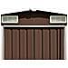 Lusso Casadino -  Casetta Da Giardino 257x489x181 Cm In Metallo Marrone - Foto miniatura 5