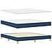 Letto con rete a molle e materasso Blu 180x200 cm Tessuto - Foto miniatura 3