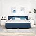 Letto con rete a molle e materasso Blu 180x200 cm Tessuto - Foto miniatura 5