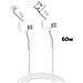 Cavo Di Ricarica 3a E Sincronizzazione 4-in-1 Usb / Usb-c / Lightning Pd 60w, Bianco - Foto miniatura 2