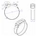 Fascetta Stringitubo Inox Aisi430 W2 Ø 240-252mm Confezione Da 10 Pezzi - Foto miniatura 2