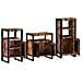 Set di mobili per il bagno 3 pcs Legno massello riciclato - Foto miniatura 3